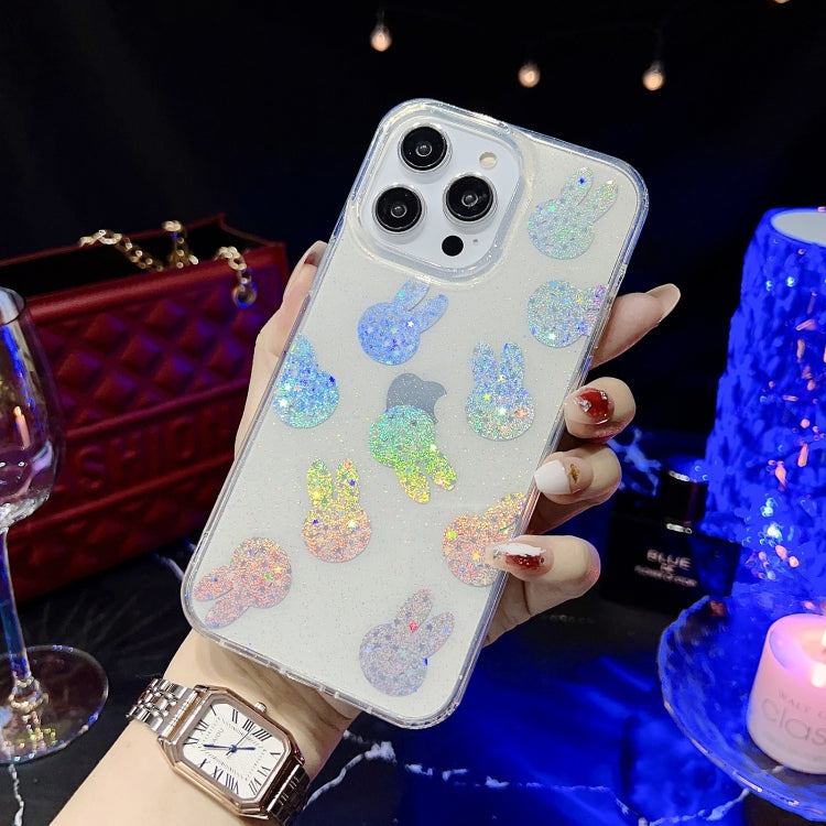 Little Star Series Glitter Powder TPU Phone Case, For iPhone 14, For iPhone 14 Pro
