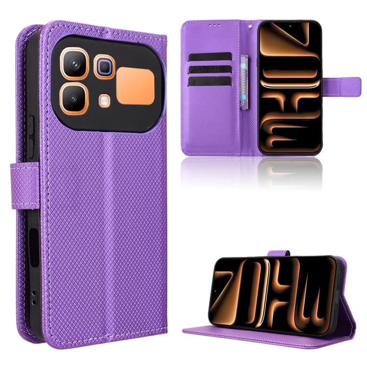 Diamond Texture Leather Phone Case, For Infinix Note Edge 5G, For Infinix Smart 20 4G, For Infinix Note 60 / 60 Pro 5G, For Infinix Hot 60i 5G / Tecno Spark Go 5G