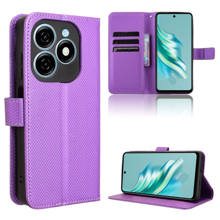 Diamond Texture Leather Phone Case, For Tecno Spark 20 Pro 4G, For Tecno Spark Go 2024, For Tecno Spark 20 4G, For Tecno Pova 5 Pro