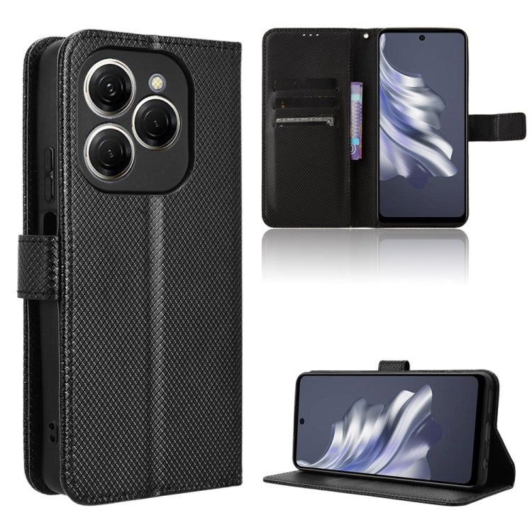 Diamond Texture Leather Phone Case, For Tecno Spark 20 Pro 4G, For Tecno Spark Go 2024, For Tecno Spark 20 4G, For Tecno Pova 5 Pro