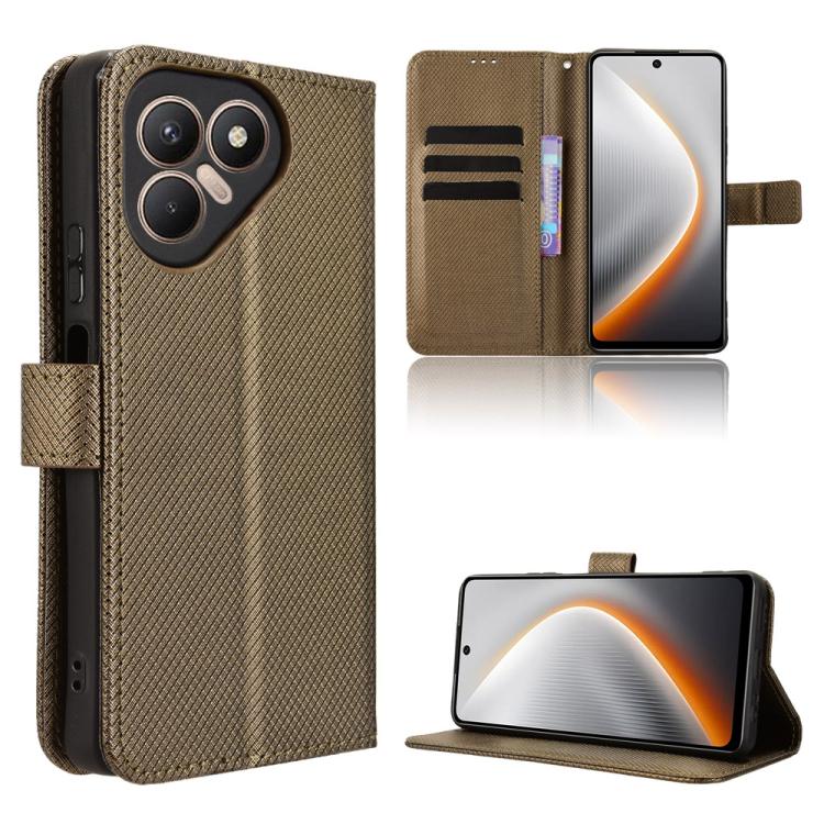 Diamond Texture Leather Phone Case, For Tecno Pova 7 4G, For Tecno Spark Go 2 4G, For Tecno Pova Curve 5G, For Tecno Camon 40 Pro 4G / 5G