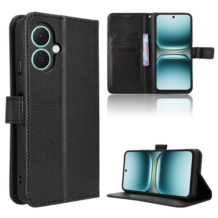 Diamond Texture Leather Phone Case, For Tecno Pova 7 4G, For Tecno Spark Go 2 4G, For Tecno Pova Curve 5G, For Tecno Camon 40 Pro 4G / 5G