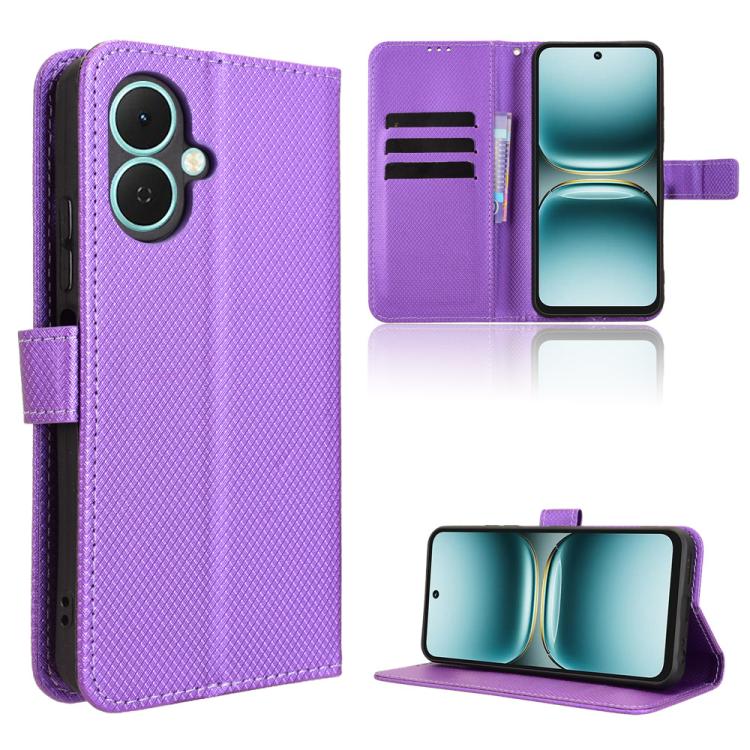 Diamond Texture Leather Phone Case, For Tecno Pova 7 4G, For Tecno Spark Go 2 4G, For Tecno Pova Curve 5G, For Tecno Camon 40 Pro 4G / 5G