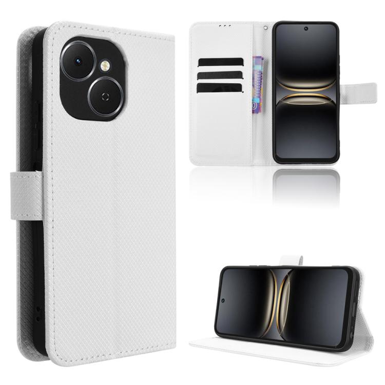 Diamond Texture Leather Phone Case, For Tecno Spark Slim, For Tecno Spark 40C, For Tecno Pova 7 Pro 5G, For Tecno Pova 7 5G