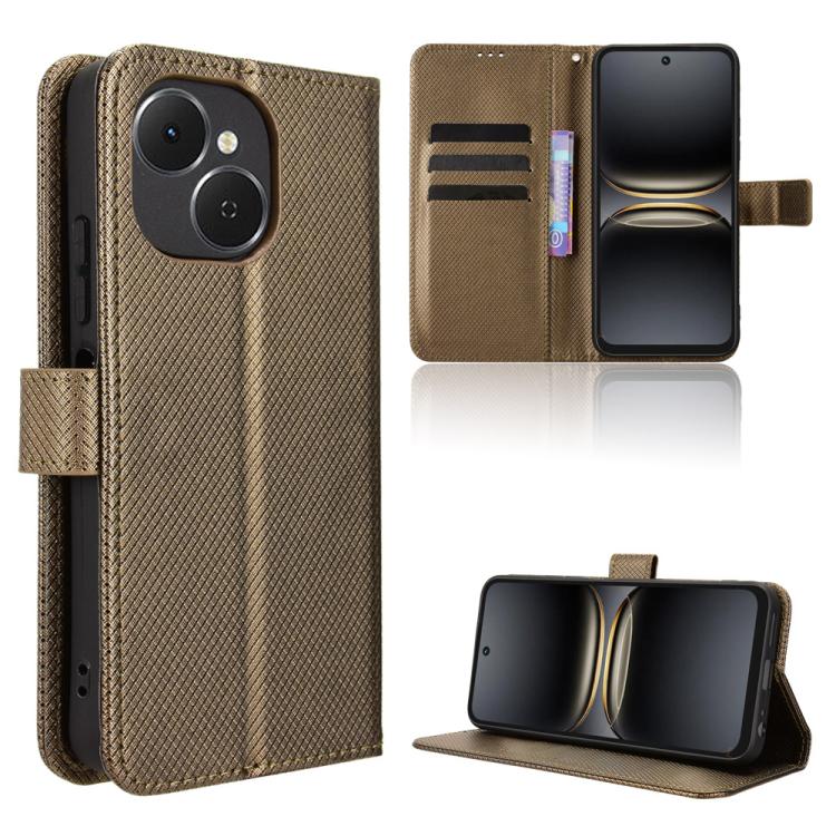 Diamond Texture Leather Phone Case, For Tecno Spark Slim, For Tecno Spark 40C, For Tecno Pova 7 Pro 5G, For Tecno Pova 7 5G