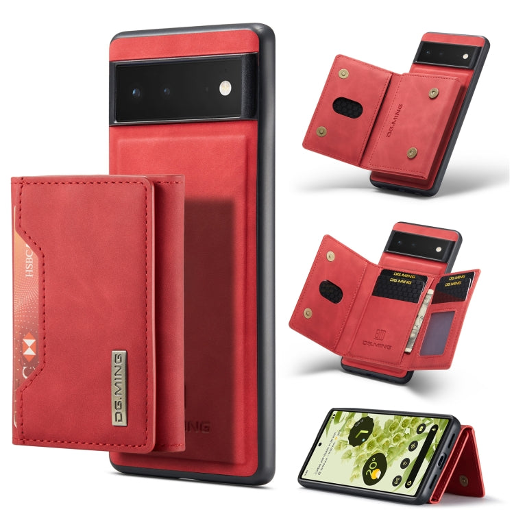 DG.MING M2 Series 3-Fold Multi Card Bag + Magnetic Phone Case, For Google Pixel 8a, For Google Pixel 7a, For Google Pixel 6