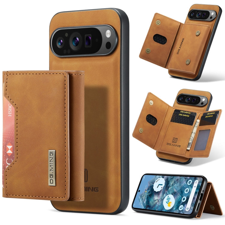 DG.MING M2 Series 3-Fold Multi Card Bag + Magnetic Phone Case, For Google Pixel 10a, For Google Pixel 9a, For Google Pixel 9 Pro XL, For Google Pixel 9 / 9 Pro