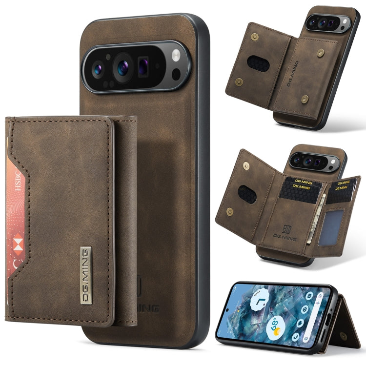 DG.MING M2 Series 3-Fold Multi Card Bag + Magnetic Phone Case, For Google Pixel 10a, For Google Pixel 9a, For Google Pixel 9 Pro XL, For Google Pixel 9 / 9 Pro