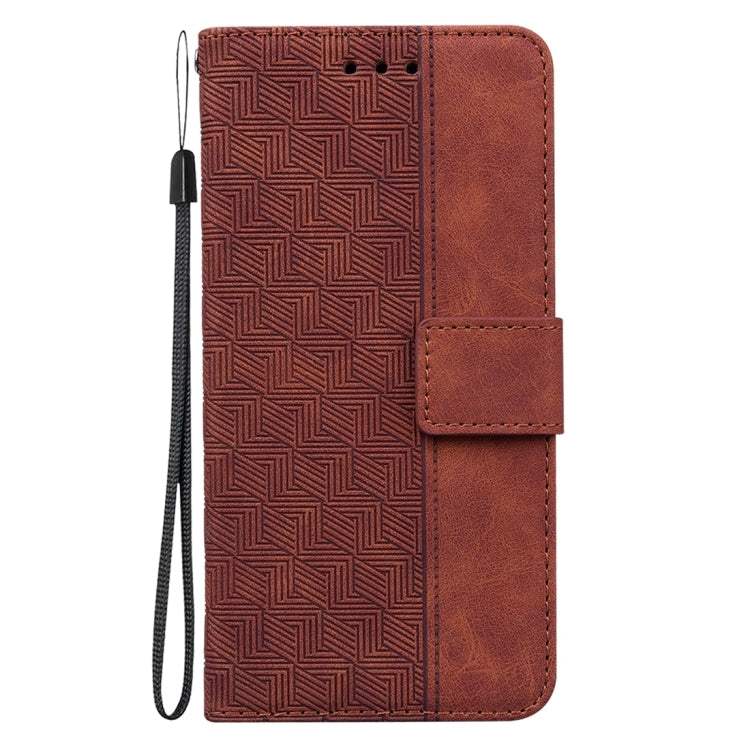 Geometric Embossed Leather Phone Case, For Infinix Hot 30 Play, For Infinix Hot 30i, For Infinix Hot 30, For Infinix Smart 7 African