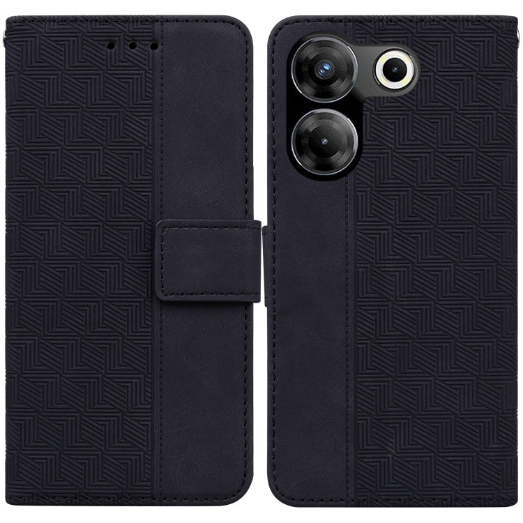 Geometric Embossed Leather Phone Case, For Tecno Camon 20 Pro 5G, For Tecno Pova 5, For Tecno Spark 10 5G, For Tecno Spark 10 Pro