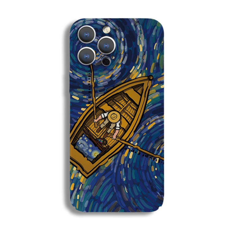 Precise Hole Oil Painting Pattern PC Phone Case, For iPhone 13 mini, For iPhone 12