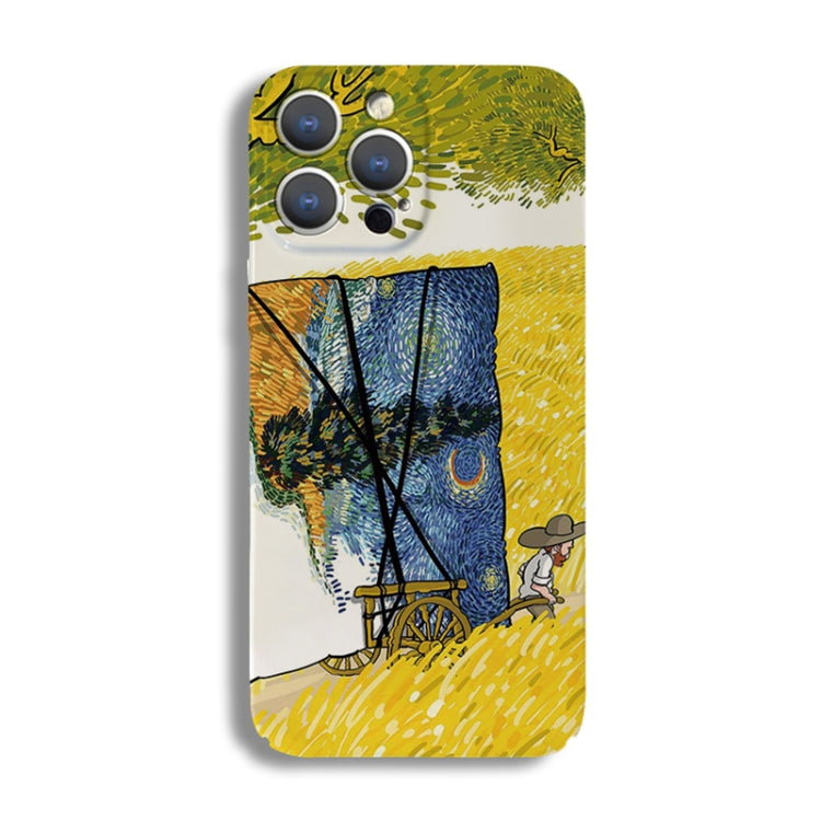 Precise Hole Oil Painting Pattern PC Phone Case, For iPhone 12 mini, For iPhone 11 Pro Max