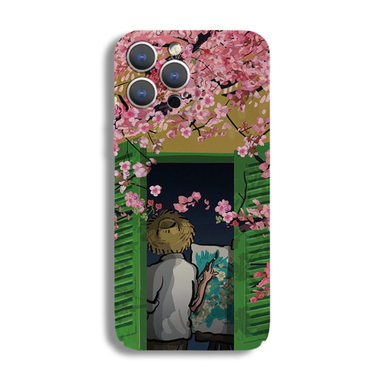 Precise Hole Oil Painting Pattern PC Phone Case, For iPhone 12 mini, For iPhone 11 Pro Max