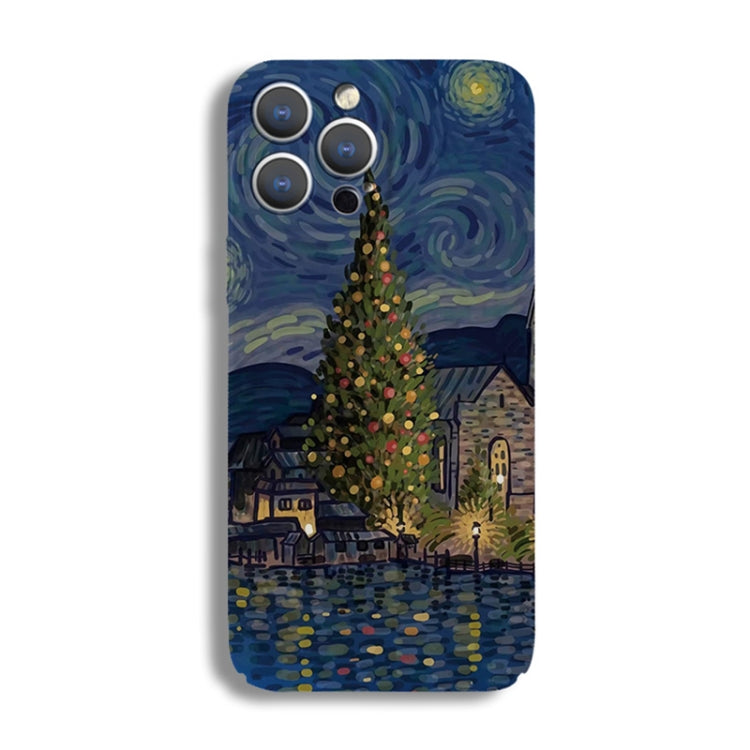 Precise Hole Oil Painting Pattern PC Phone Case, For iPhone X / XS, For iPhone XR