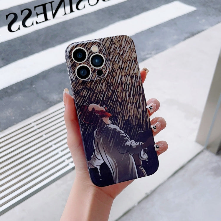 Precise Hole Oil Painting Pattern PC Phone Case, For iPhone 8 Plus / 7 Plus, For iPhone X / XS, For iPhone XS Max, For iPhone XR