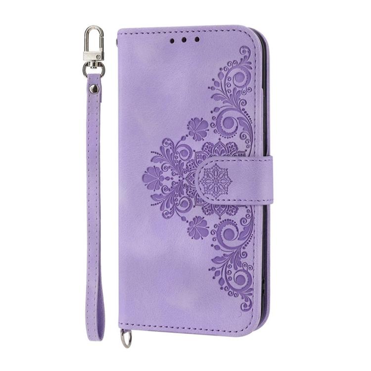 Skin Feel Flowers Embossed Wallet Leather Phone Case, For Honor 400 Global 156.5mm, For Honor X8c 4G, For Honor X9c Global / Magic7 Lite, For Honor 300 Pro / 300 Ultra