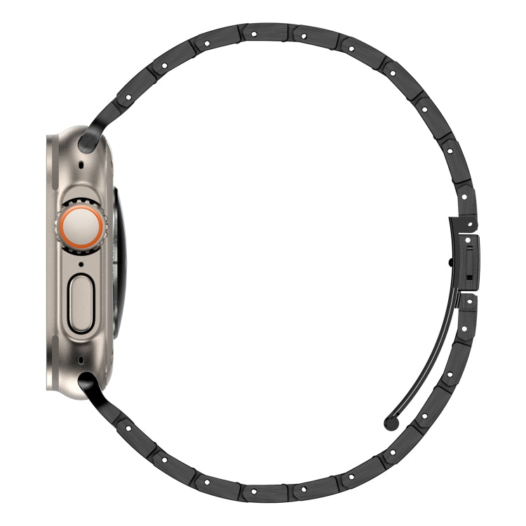 Double Rows Metal Watch Band, For Apple Watch Series 10 46mm, For Apple Watch Series 10 42mm, For Apple Watch SE 2023 44mm, For Apple Watch SE 2023 40mm, For Apple Watch Ultra 2 49mm, For Apple Watch 9 45mm, For Apple Watch 9 41mm                      ...