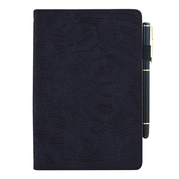 Calf Pattern Double Folding Design Embossed Leather Case with Holder & Card Slots & Pen Slot & Elastic Band, For Huawei MatePad 10.4, For Huawei MediaPad M6 10.8, For Lenovo Tab M8 TB-8505F 8505X 8.0