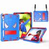 Spider Texture Silicone Hybrid PC Tablet Case with Shoulder Strap, For iPad 10th Gen 10.9 2022, For iPad Pro 11 2021 / Air 5 10.9