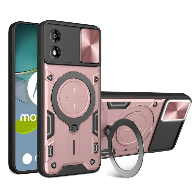 CD Texture Sliding Camshield Magnetic Holder Phone Case, For Motorola Moto G85, For Motorola Edge 50 Pro Global, For Motorola Moto G24 Power, For Motorola Moto E13