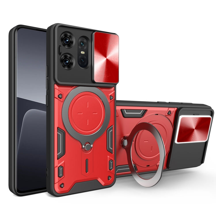 CD Texture Sliding Camshield Magnetic Holder Phone Case, For Motorola Moto G85, For Motorola Edge 50 Pro Global, For Motorola Moto G24 Power, For Motorola Moto E13