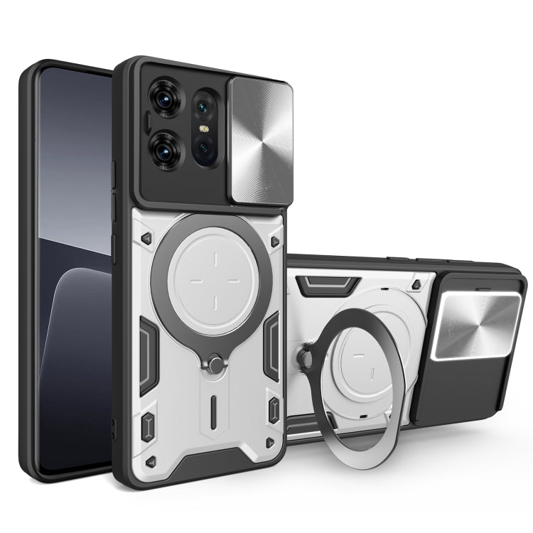 CD Texture Sliding Camshield Magnetic Holder Phone Case, For Motorola Moto G85, For Motorola Edge 50 Pro Global, For Motorola Moto G24 Power, For Motorola Moto E13