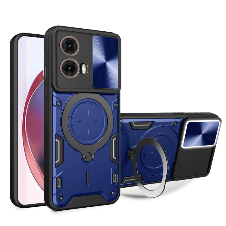CD Texture Sliding Camshield Magnetic Holder Phone Case, For Motorola Moto G85, For Motorola Edge 50 Pro Global, For Motorola Moto G24 Power, For Motorola Moto E13