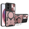 CD Texture Sliding Camshield Magnetic Holder Phone Case, For Motorola Moto G35, For Motorola Moto G55, For Motorola Edge 50 Neo, For Motorola Moto G85