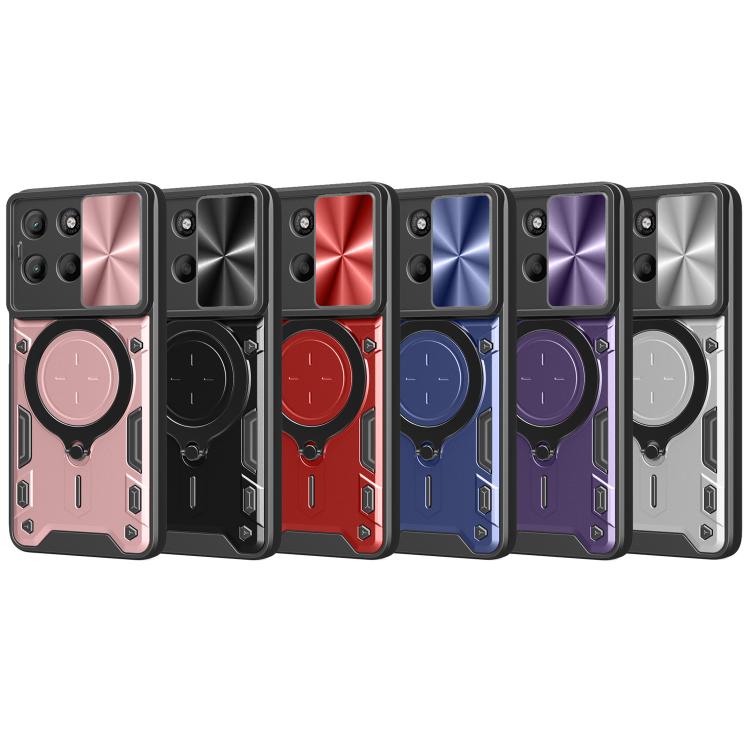 CD Texture Sliding Camshield Magnetic Holder Phone Case, For Motorola Moto G15 / G17 4G, For Motorola Edge 70 Fusion 5G, For Motorola Moto G67 Power 5G, For Motorola Edge 70 5G