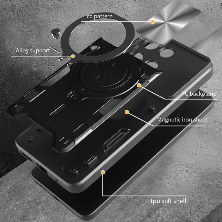 CD Texture Sliding Camshield Magnetic Holder Phone Case, For Motorola Moto G15 / G17 4G, For Motorola Edge 70 Fusion 5G, For Motorola Moto G67 Power 5G, For Motorola Edge 70 5G