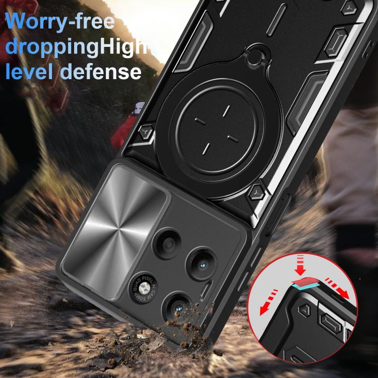 CD Texture Sliding Camshield Magnetic Holder Phone Case, For Motorola Moto G15 / G17 4G, For Motorola Edge 70 Fusion 5G, For Motorola Moto G67 Power 5G, For Motorola Edge 70 5G