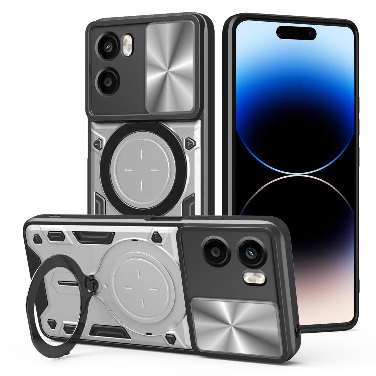 CD Texture Sliding Camshield Magnetic Holder Phone Case, For Motorola Edge 70 5G, For Motorola Moto G56 5G, For Motorola Moto G05, For Motorola Moto G 2025