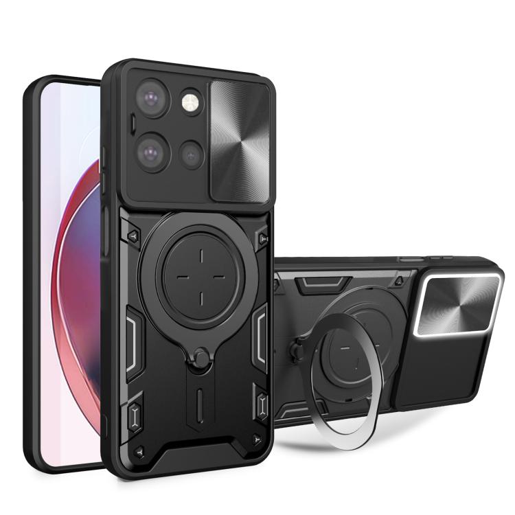 CD Texture Sliding Camshield Magnetic Holder Phone Case, For Motorola Edge 70 5G, For Motorola Moto G56 5G, For Motorola Moto G05, For Motorola Moto G 2025