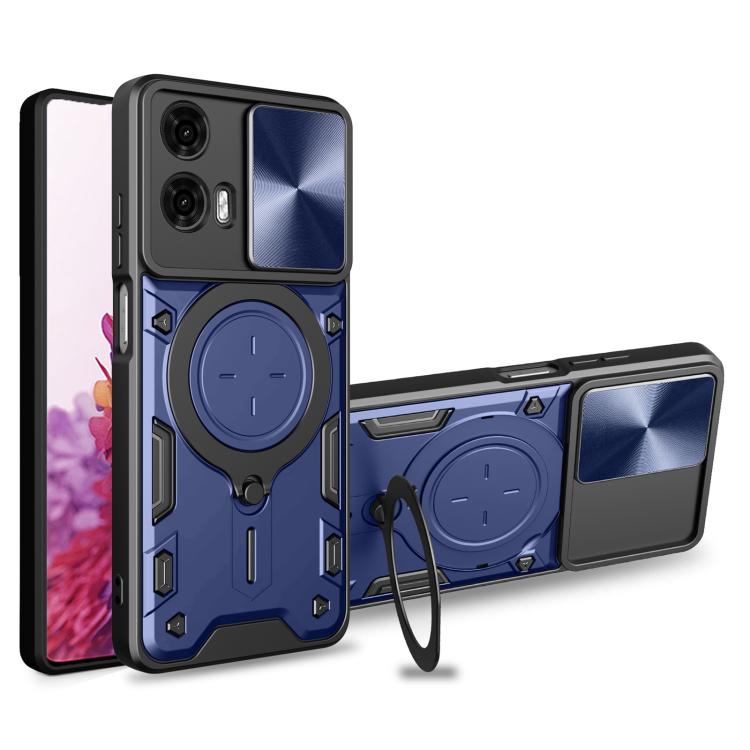 CD Texture Sliding Camshield Magnetic Holder Phone Case, For Motorola Moto G85, For Motorola Edge 50 Pro Global, For Motorola Moto G24 Power, For Motorola Moto E13
