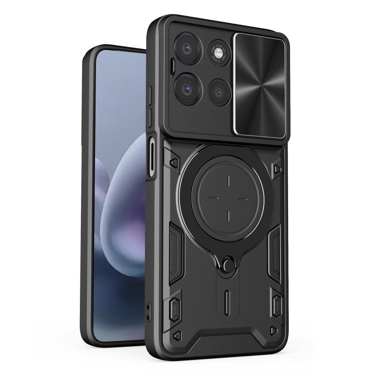 CD Texture Sliding Camshield Magnetic Holder Phone Case, For Motorola Moto G15 / G17 4G, For Motorola Edge 70 Fusion 5G, For Motorola Moto G67 Power 5G, For Motorola Edge 70 5G