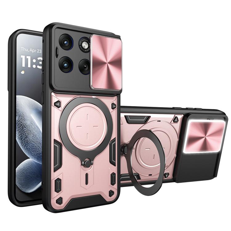 CD Texture Sliding Camshield Magnetic Holder Phone Case, For Motorola Moto G15 / G17 4G, For Motorola Edge 70 Fusion 5G, For Motorola Moto G67 Power 5G, For Motorola Edge 70 5G
