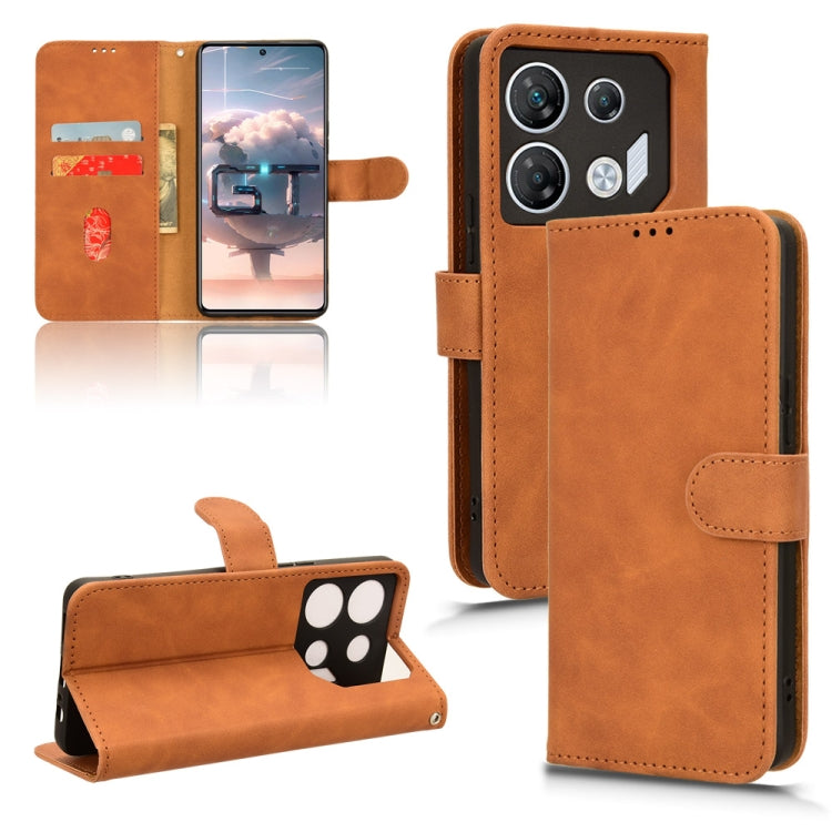 Skin Feel Magnetic Flip Leather Phone Case, For Infinix Smart 8, For Infinix Zero 30 5G, For Infinix GT 10 Pro, For Infinix Hot 30 5G