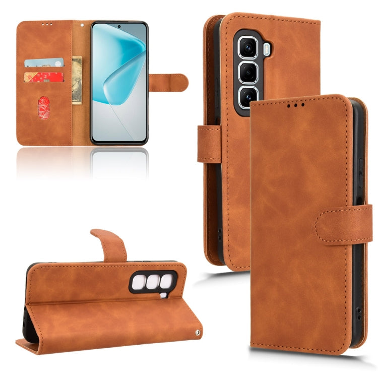Skin Feel Magnetic Flip Leather Phone Case, For Infinix Note 50x, For Infinix Note 50 Pro 4G, For Infinix Hot 50 Pro, For Infinix Hot 50i / Smart 9