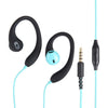 Mucro R12 Wired Stereo Over-Ear Sports Earphone, Length: 1.2m(Blue)