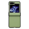 For Samsung Galaxy Z Flip5 Pure Color Hinge Shockproof Phone Case(Green)
