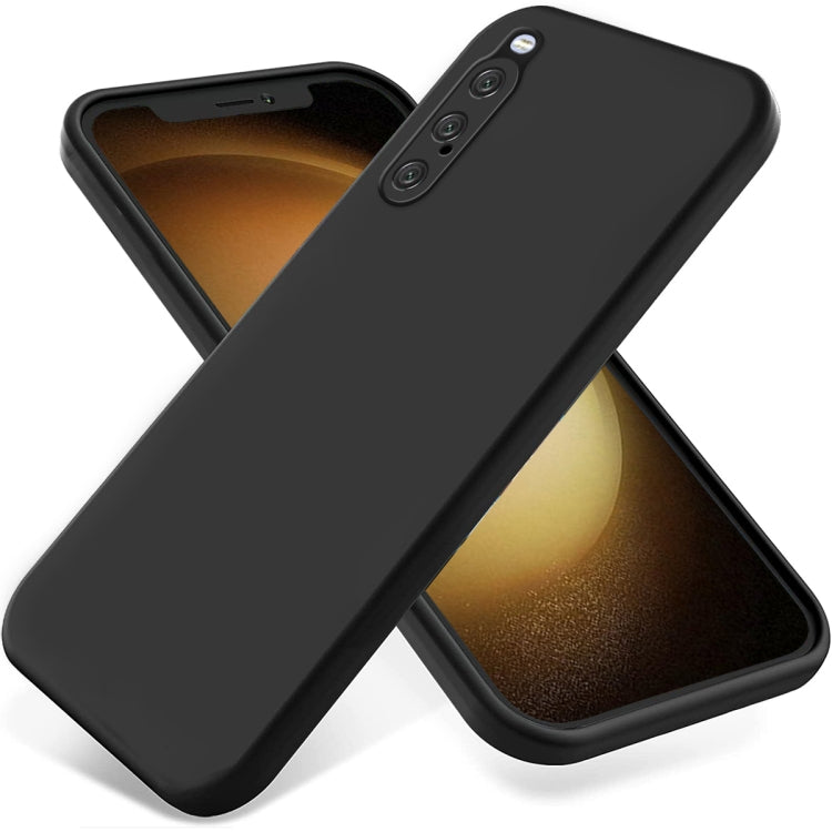 Solid Color Liquid Silicone Dropproof Full Coverage Phone Case, For Sony Xperia 10 V