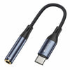 Yesido YAU38 Type-C to 3.5mm Female Audio Adapter(Black)