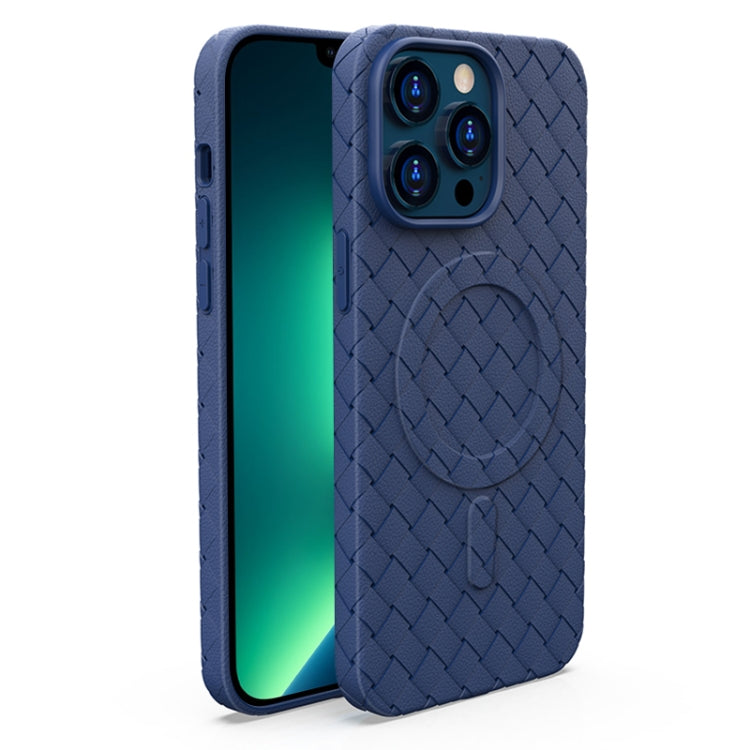Woven Pattern MagSafe Magnetic Cooling Phone Case, For iPhone 14, For iPhone 14 Pro, For iPhone 14 Pro Max, For iPhone 13 Pro Max
