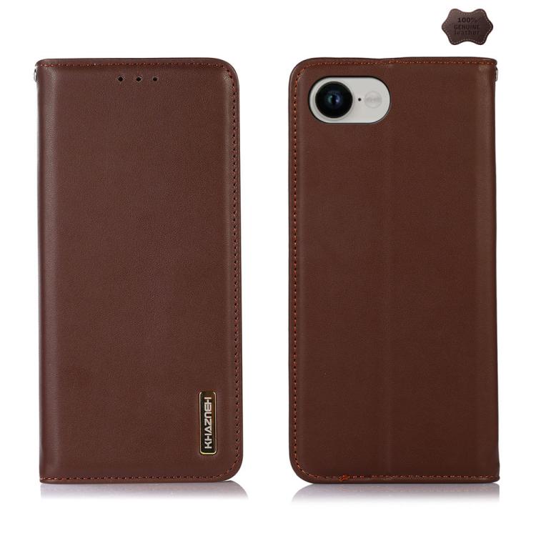 KHAZNEH Nappa Top Layer Cowhide Leather Phone Case, For iPhone 16e / 17e, For iPhone 17 Pro Max, For iPhone 17 Pro, For iPhone 17, For iPhone Air, For iPhone 16e, For iPhone 16 Pro Max