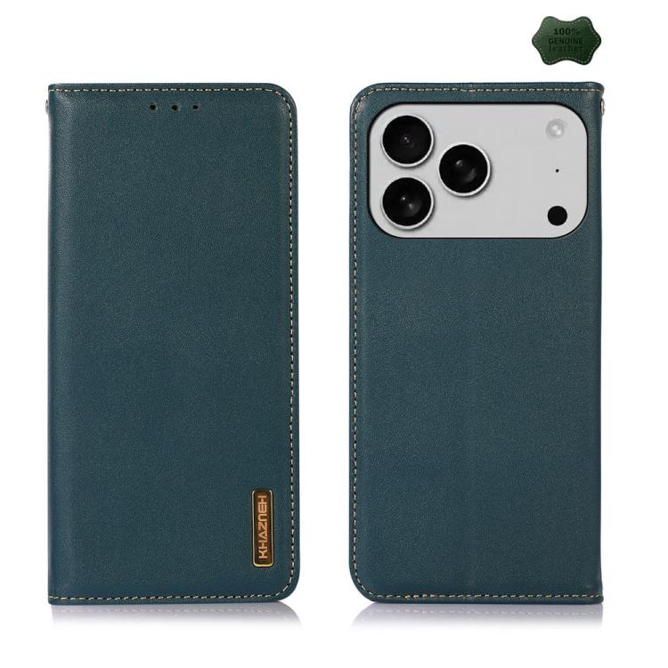 KHAZNEH Nappa Top Layer Cowhide Leather Phone Case, For iPhone 16e / 17e, For iPhone 17 Pro Max, For iPhone 17 Pro, For iPhone 17, For iPhone Air, For iPhone 16e, For iPhone 16 Pro Max