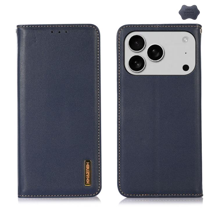 KHAZNEH Nappa Top Layer Cowhide Leather Phone Case, For iPhone 16e / 17e, For iPhone 17 Pro Max, For iPhone 17 Pro, For iPhone 17, For iPhone Air, For iPhone 16e, For iPhone 16 Pro Max