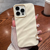 Solid Color Wave Texture TPU Phone Case, For iPhone 16 Pro Max, For iPhone 16 Pro, For iPhone 16 Plus