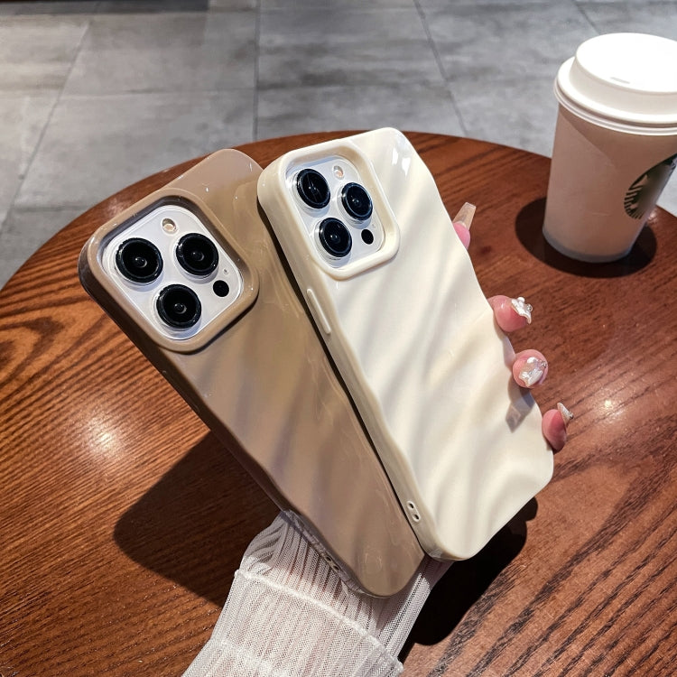Solid Color Wave Texture TPU Phone Case, For iPhone 16, For iPhone 15 Pro Max, For iPhone 15 Pro