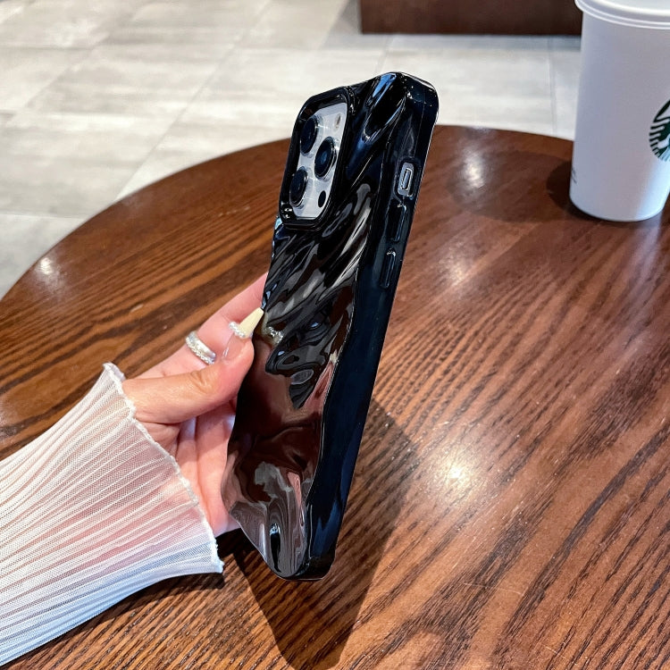 Solid Color Wave Texture TPU Phone Case, For iPhone 16 Pro Max, For iPhone 16 Pro, For iPhone 16 Plus