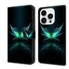 Crystal 3D Shockproof Protective Leather Phone Case, For iPhone 14 Pro